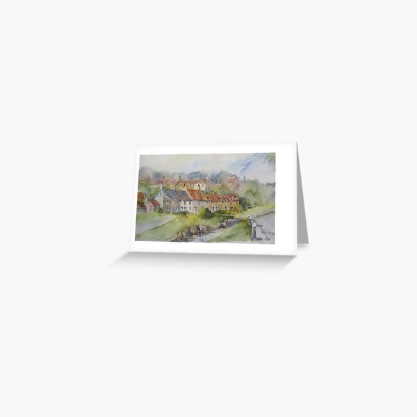 Sandsend Cottages, nr Whitby Greeting Card