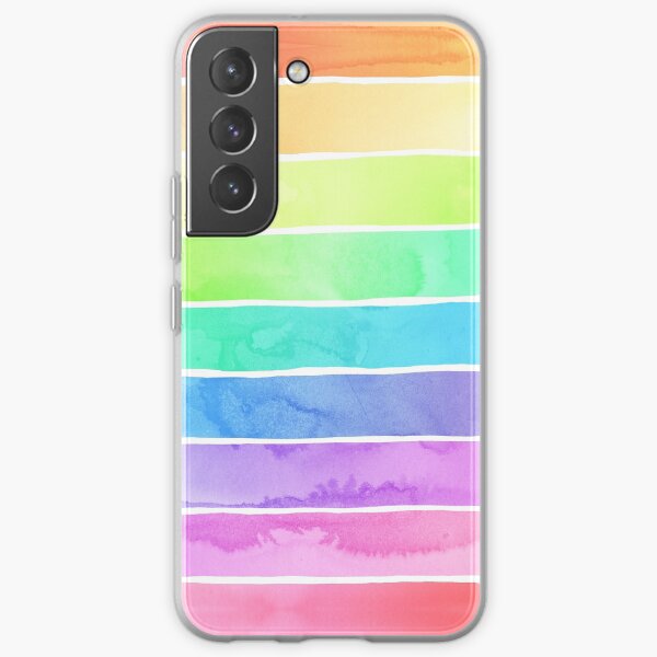 Summer Sorbet Rainbow Stripes Samsung Galaxy Soft Case