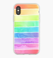 Sommer Sorbet Rainbow Stripes iPhone-Hülle & Cover