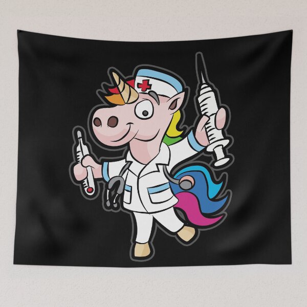 Item preview, UNICORN NURSE Vaccination Pro Vaxxer Vaxxers Nurse designed and sold by Moonpie90.