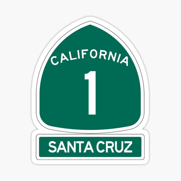 Item preview, CA Highway 1 - Santa Cruz  designed and sold by NewNomads.