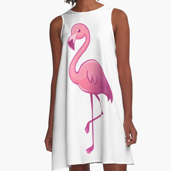 Flamingo A-Line Dress
