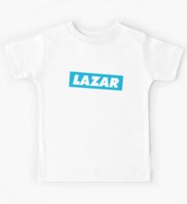 Lazar - Blaues Logo Kinder T-Shirt