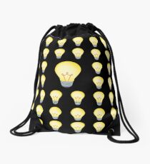 Smart Inspiration Emoji JoyPixels Light Bulb Drawstring Bag