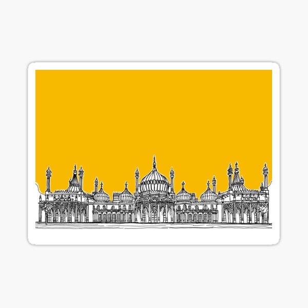 Item preview, Brighton Royal Pavilion Facade ( yellow version ) designed and sold by Adam Regester.