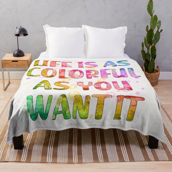 Item preview, Life is as Colorful as you Want it designed and sold by Juditangelo.