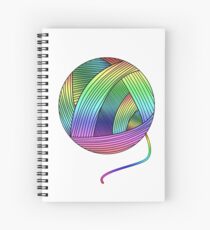 Rainbow Yarn Ball! Spiral Notebook
