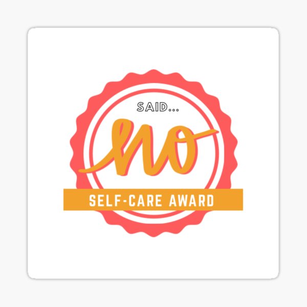 Self-care Award Sticker