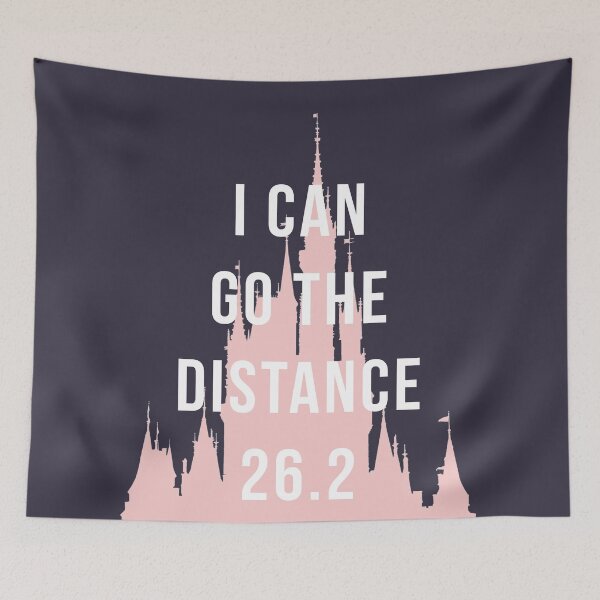 Item preview, I Can Go the Distance Millennial Pink 26.2 designed and sold by FandomTrading.