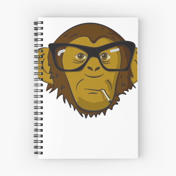 Item preview, beatnik chimp designed and sold by AwfulNice.