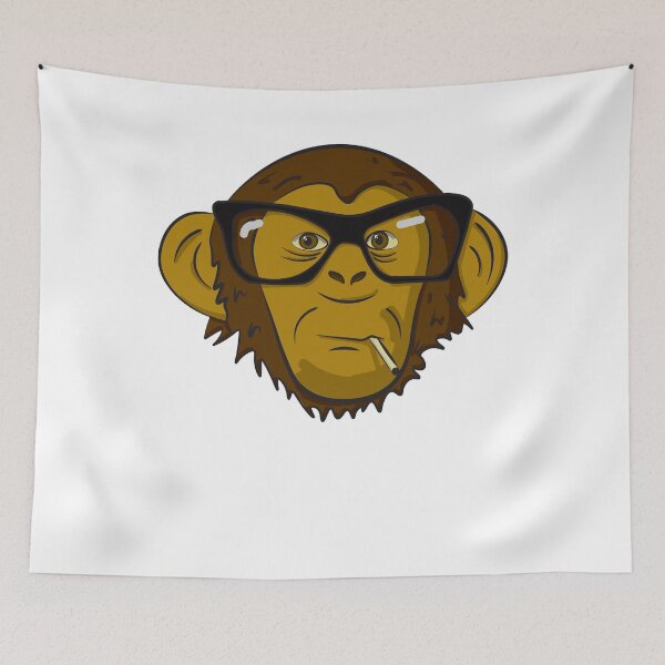 Item preview, beatnik chimp designed and sold by AwfulNice.
