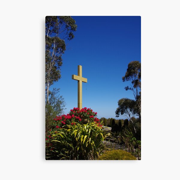 War Memorial Cross, Mount Macedon, Australia Canvas Print