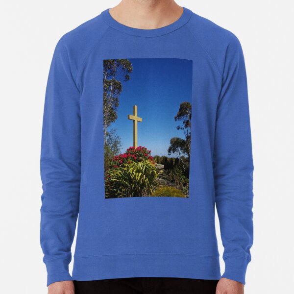 War Memorial Cross, Mount Macedon, Australia Lightweight Sweatshirt