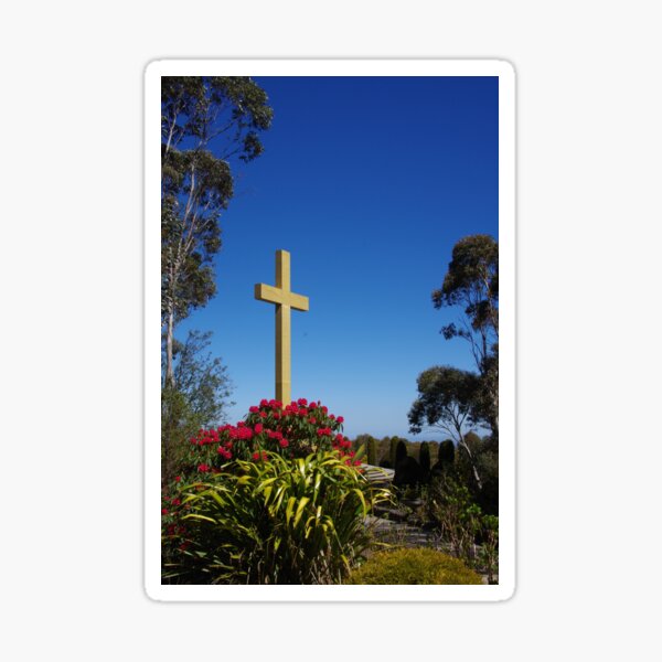 Item preview, War Memorial Cross, Mount Macedon, Australia designed and sold by lezvee.
