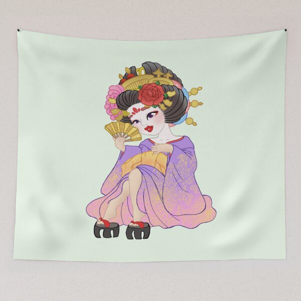 Item preview, Oiran with Fan designed and sold by Marie-Luise Fischer.