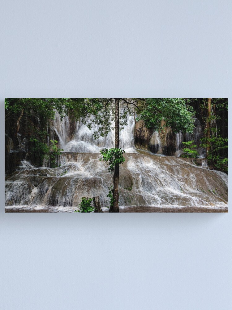 Thumbnail 1 of 3, Canvas Print, Sai Yok Noi Falls designed and sold by darren-j-mcleod.