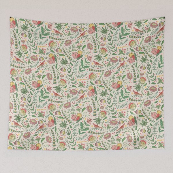 Item preview, Swedish Floral (Cream) designed and sold by DasBrooklyn.