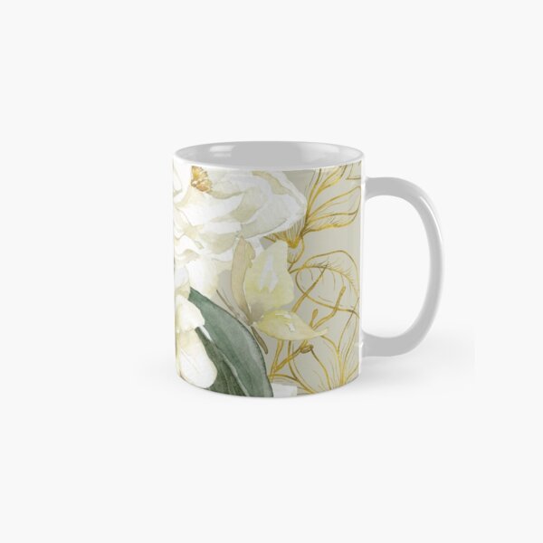 Elegant Magnolias – with a Touch of Gold Classic Mug