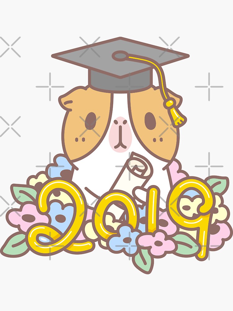 Bubu the Guinea pig, Congratulataions Class of 2019! by Miri-Noristudio