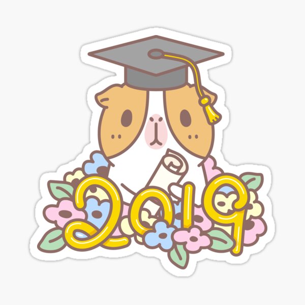 Bubu the Guinea pig, Congratulataions Class of 2019! Sticker