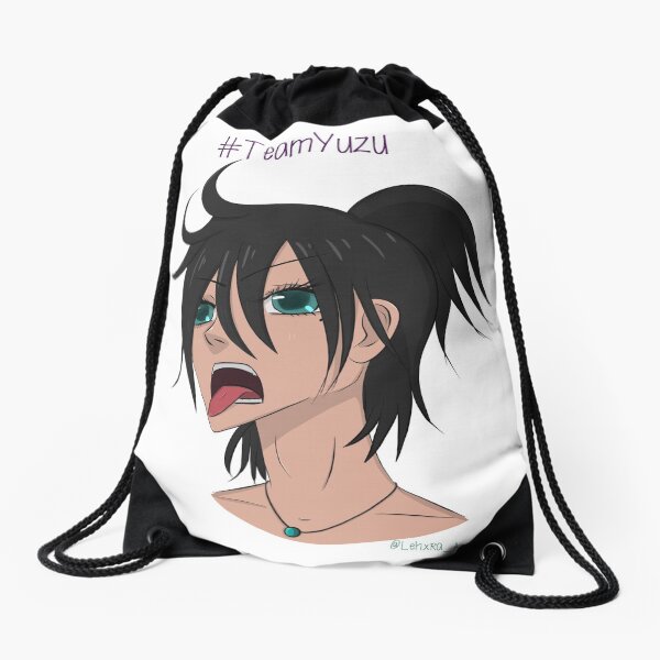 Team Yuzu (Full Color Version) anime manga boy pretty cute japan japanese anonymous Drawstring Bag
