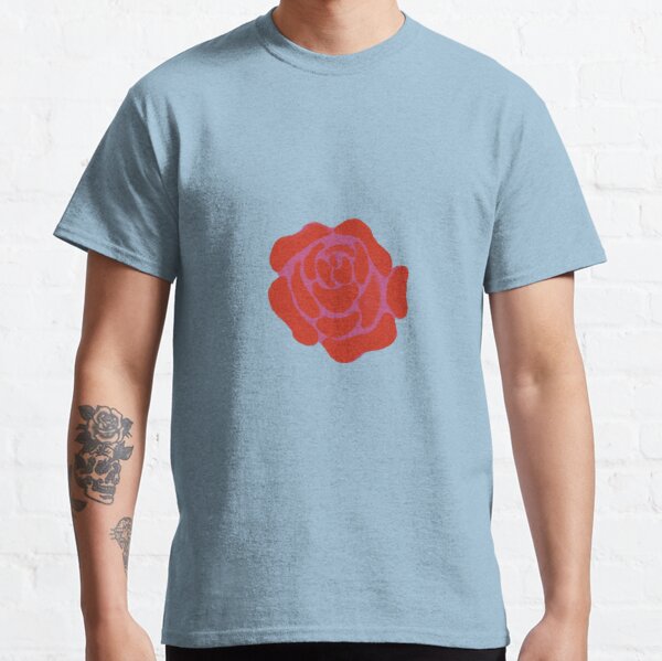 Single Purple and Red Rose Classic T-Shirt
