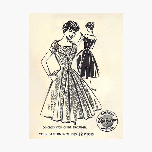 Patt - O - Rama Pattern 1083 : Circa Early 1950's Photographic Print