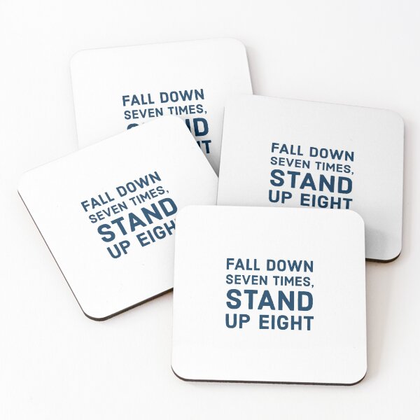 Item preview, Fall down seven times,  stand up eight designed and sold by Inspirationmotivation.