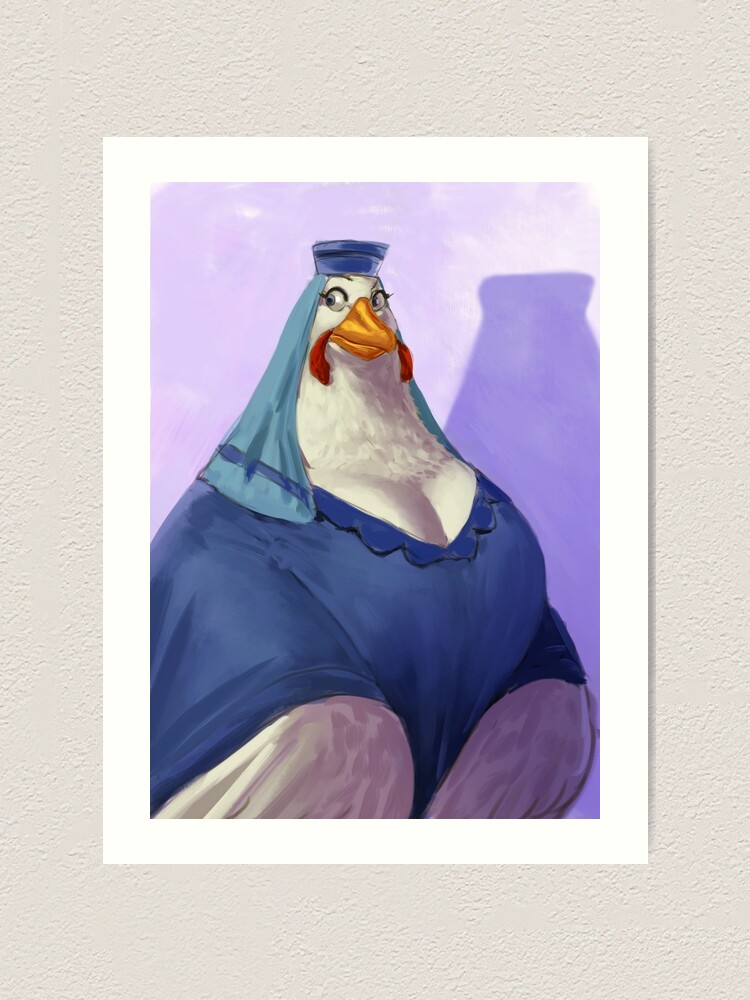 "Lady Kluck " Art Print for Sale by ssohardd Redbubble