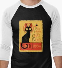 La Petite Sociere et le Chat Noir - Service de Livraison Men's Baseball ¾ T-Shirt