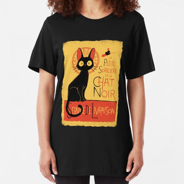 La Petite Sociere et le Chat Noir - Service de Livraison Slim Fit T-Shirt