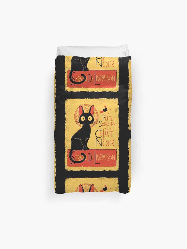 La Petite Sociere Et Le Chat Noir Service De Livraison Duvet Cover