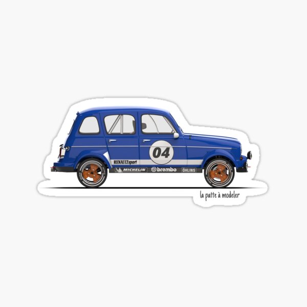 Renault 4L Gordini Sticker