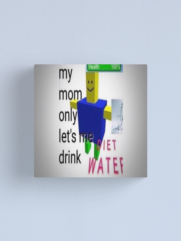 Diet Water Canvas Print By Yearningdread Redbubble