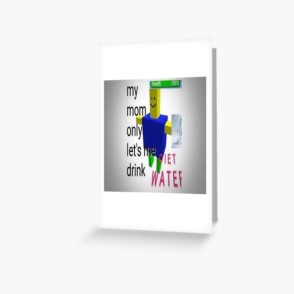 Diet Water Greeting Card By Yearningdread Redbubble