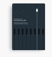 Interstellar Tribute - Minimalist Space Design Canvas Print