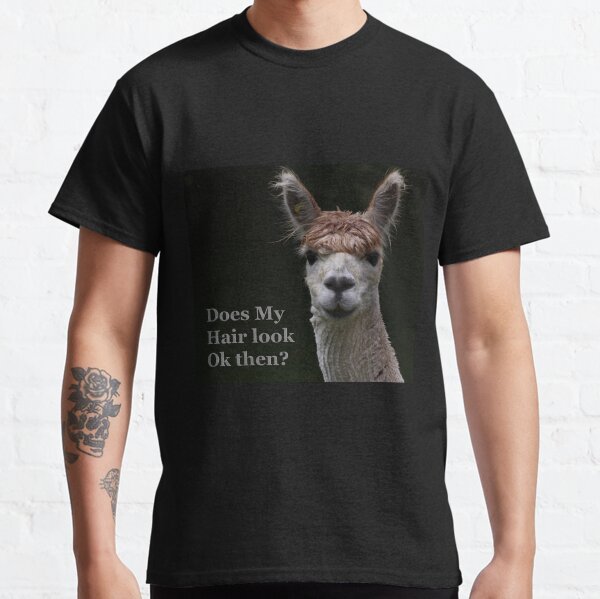 alpaca funny hair style Classic T-Shirt
