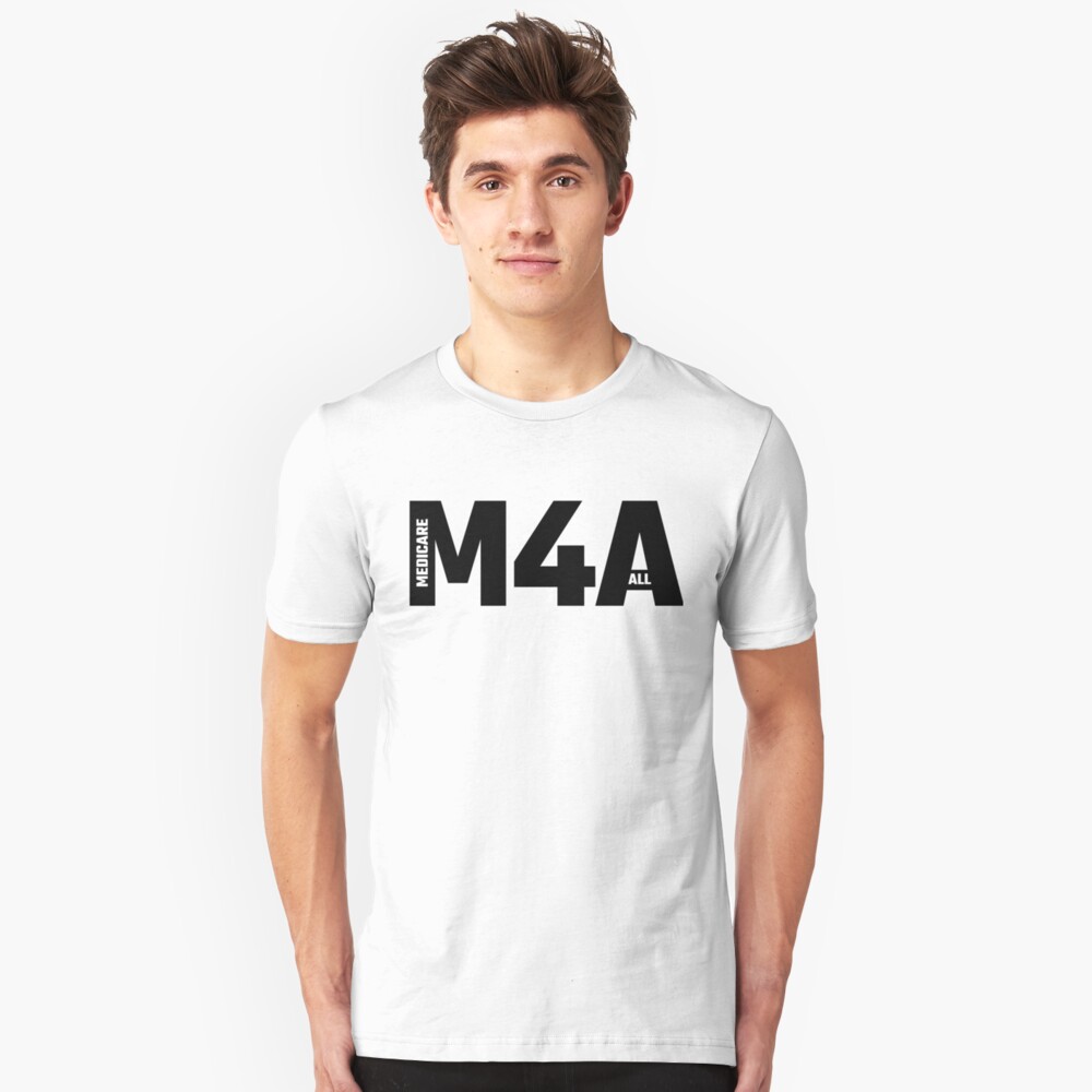 M4A - Medicare For All Slim Fit T-Shirt