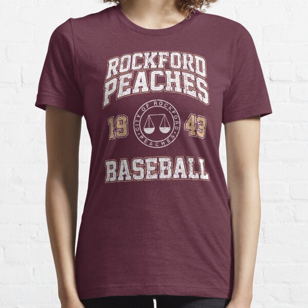Rockford Peaches Baseball Unisex Insanely Soft T-Shirt by The Home T