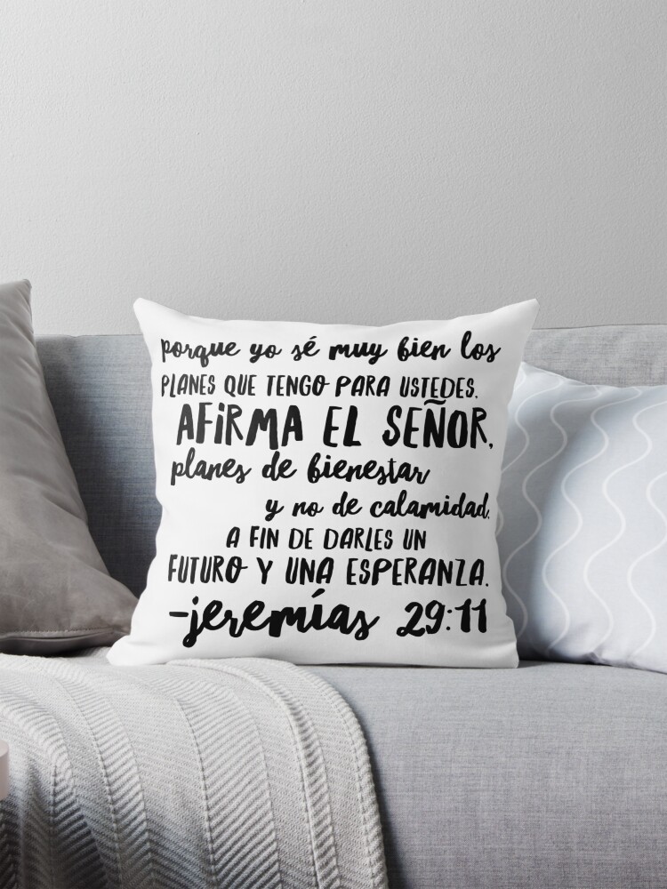 Spanish Christian Bible Verse Jeremiah 29:11 Quote Scripture
