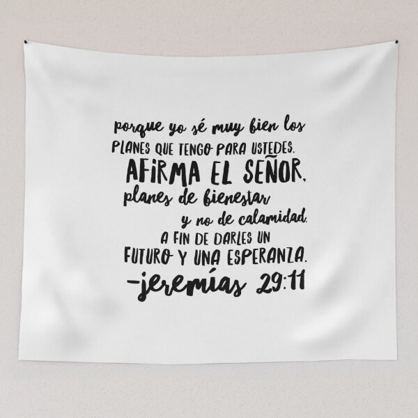 Item preview, Spanish Christian Bible Verse Jeremiah 29:11 Quote Scripture  designed and sold by CreatedByHeidi.