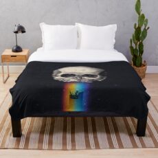 Iridescent Oblivion Throw Blanket