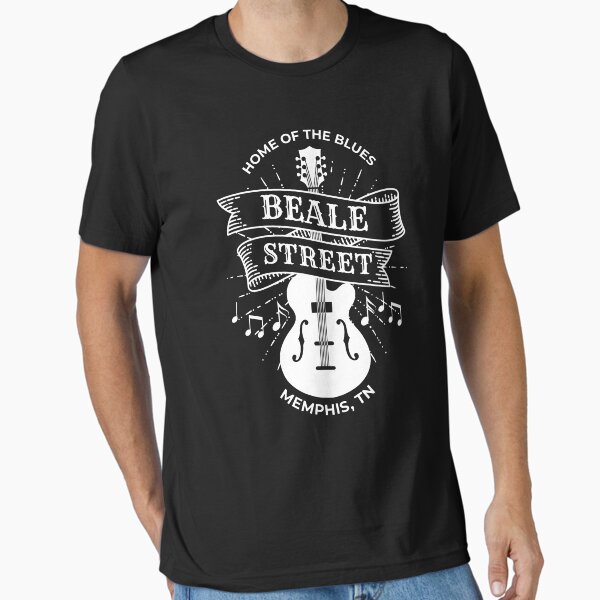 Vista previa del artículo con la obra «Beale Street, Memphis, Tennessee, hogar del blues», diseñado y vendido por The Junto Shop.