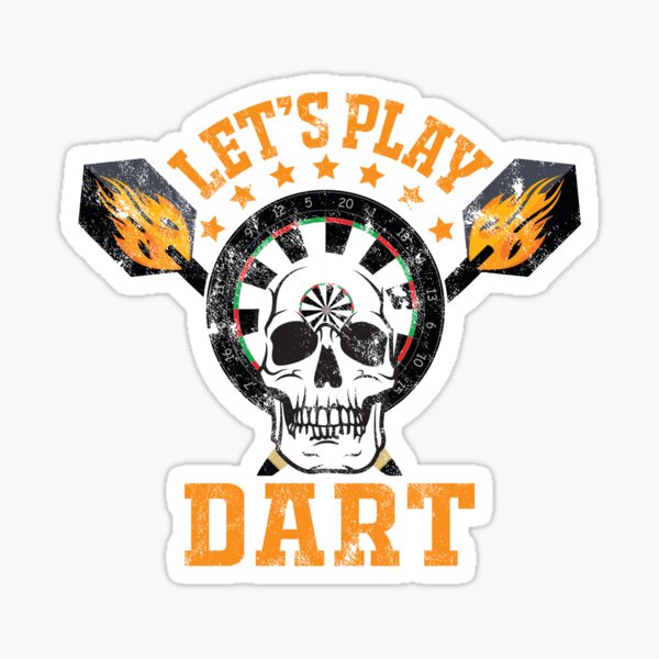 Darts Dartboard Skull" Sticker for meshhead | Redbubble