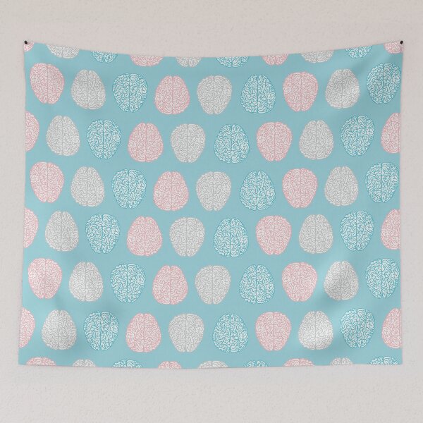 Item preview, Brainy Pastel Pattern (Awesome Pastel Brains) designed and sold by XOOXOO.