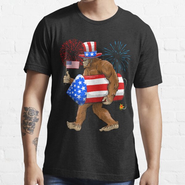 bigfoot flag shirt