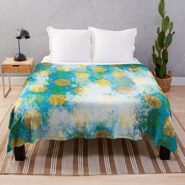 Item preview, Shot in the Dark Polka Dots on Ocean Blue Background designed and sold by infinitygrafix.