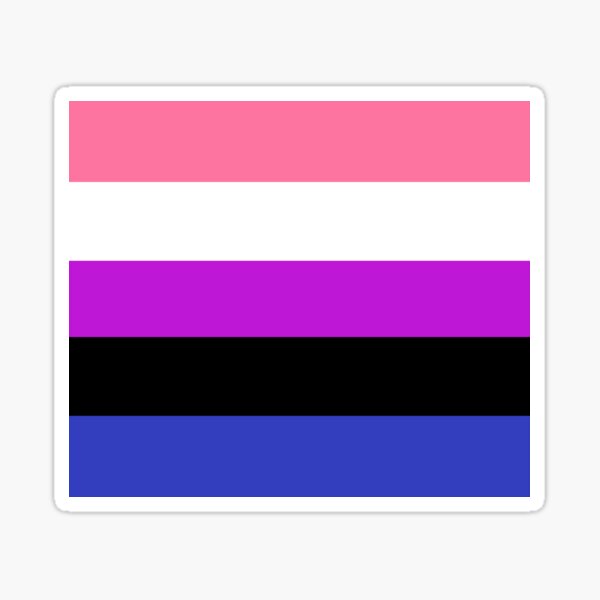 gender fluid pride flag Sticker