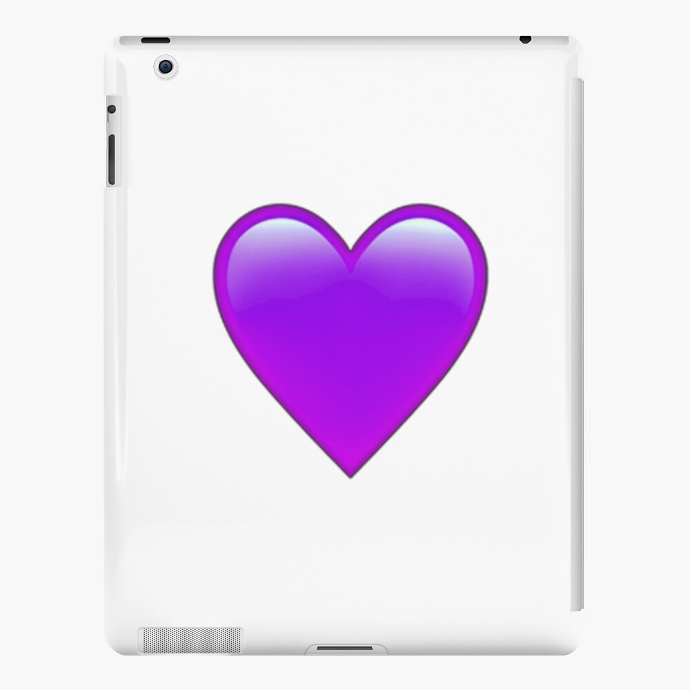 purple heart emoji pillow