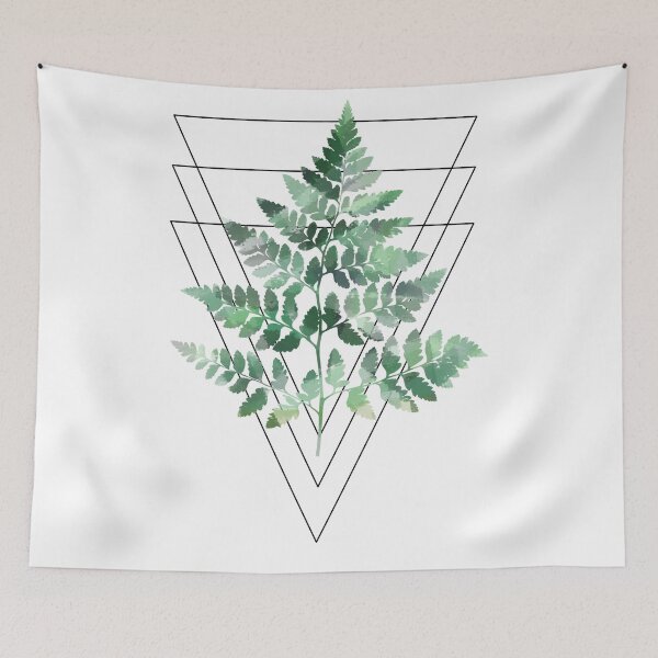 Item preview, Abstract Geometric Fern Silhouette designed and sold by Emjonesdesigns.